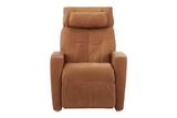 The Positive Posture Luma Designer Harness Tobacco Leather Zero  Gravity Recliner Chair
