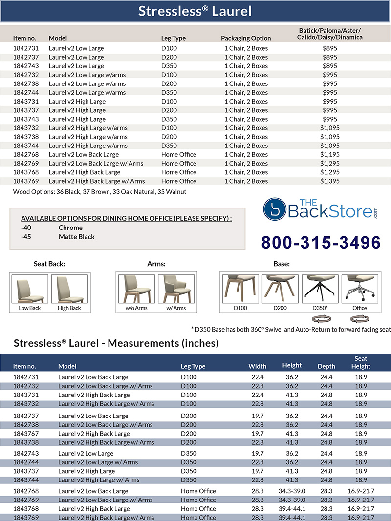 Stressless Laurel Dining Room Chair