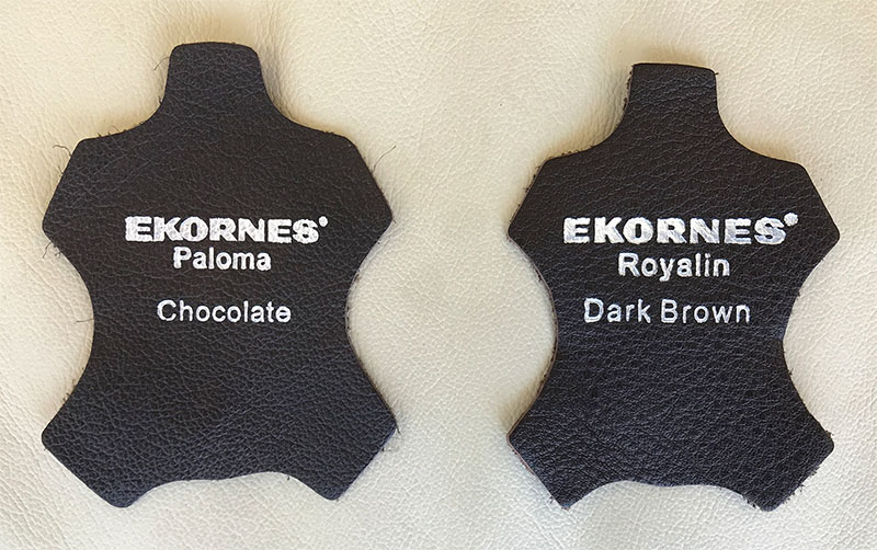 Stressless Paloma Chocolate vs Royalin Dark Brown Leather from Ekornes