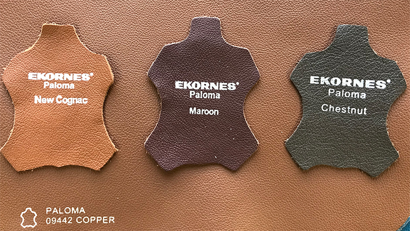 Stressless Paloma Maroon, Copper, New Cognac and Chestnut Leather from Ekornes