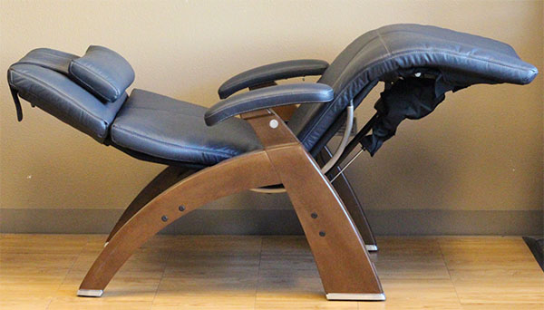 PC-510 Electric Power Perfect Chair Recliner in Navy Blue Leather